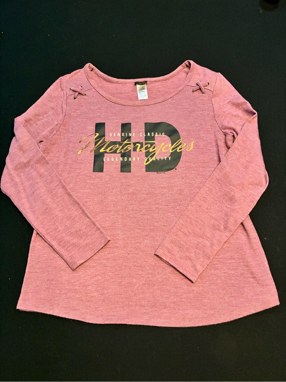 Harley Davidson Graphic Long-Sleeve Top size Medium